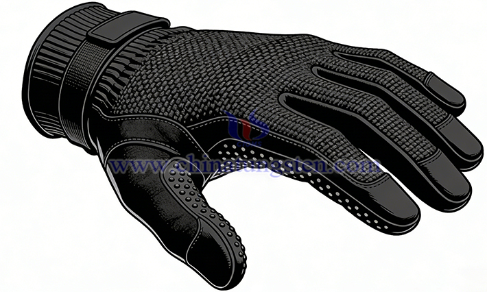 Tungsten Wire Knitted Gloves Image